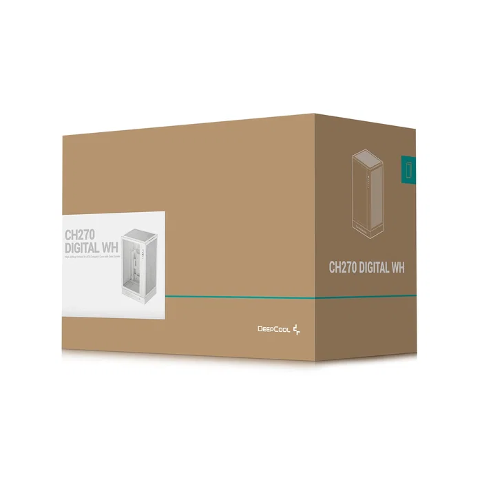 Deepcool CH270 Digital WH Blanco con Vidrio Templado Deepcool CH270 Digital WH Blanco con Vidrio Templado