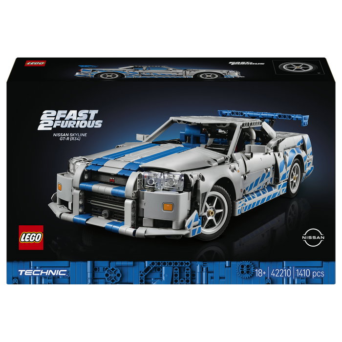 LEGO Technic 42210 Nissan Skyline GT-R (R34) 2 Fast 2 Furious Car LEGO Technic 42210 Nissan Skyline GT-R (R34) 2 Fast 2 Furious Car