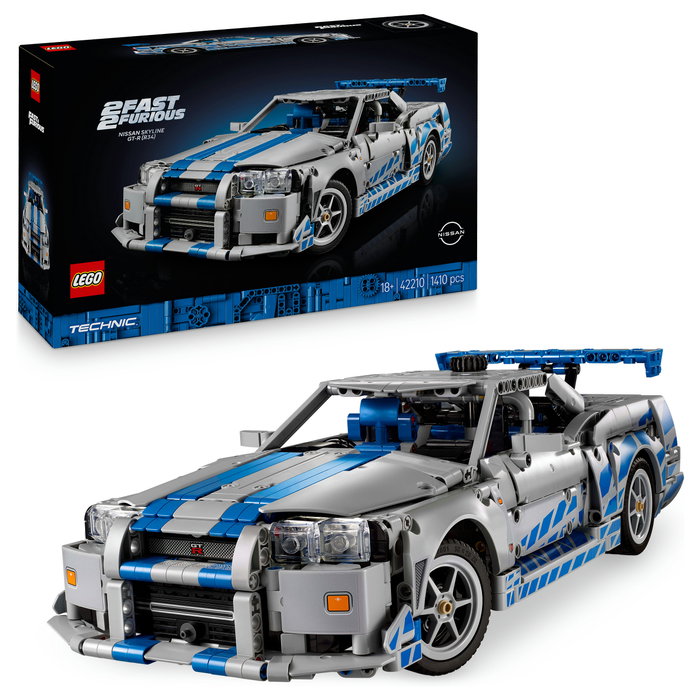 LEGO Technic 42210 Nissan Skyline GT-R (R34) 2 Fast 2 Furious Car LEGO Technic 42210 Nissan Skyline GT-R (R34) 2 Fast 2 Furious Car