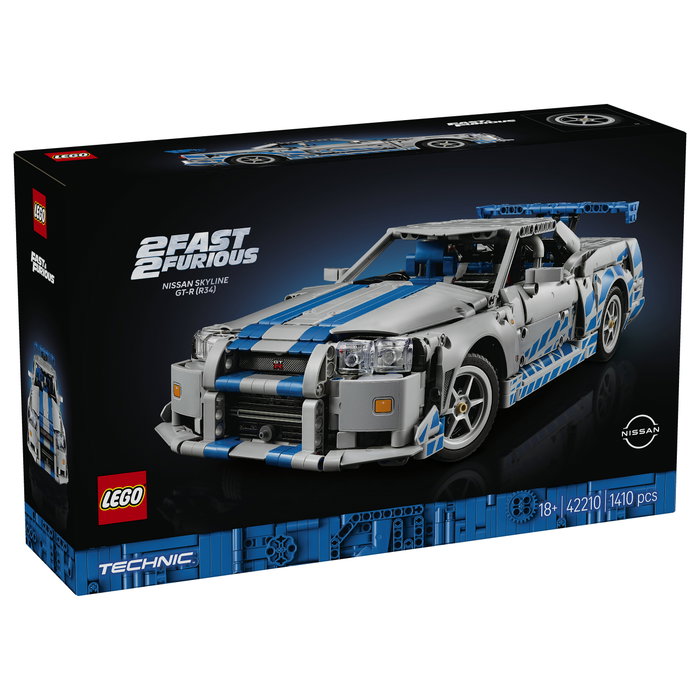 LEGO Technic 42210 Nissan Skyline GT-R (R34) 2 Fast 2 Furious Car LEGO Technic 42210 Nissan Skyline GT-R (R34) 2 Fast 2 Furious Car