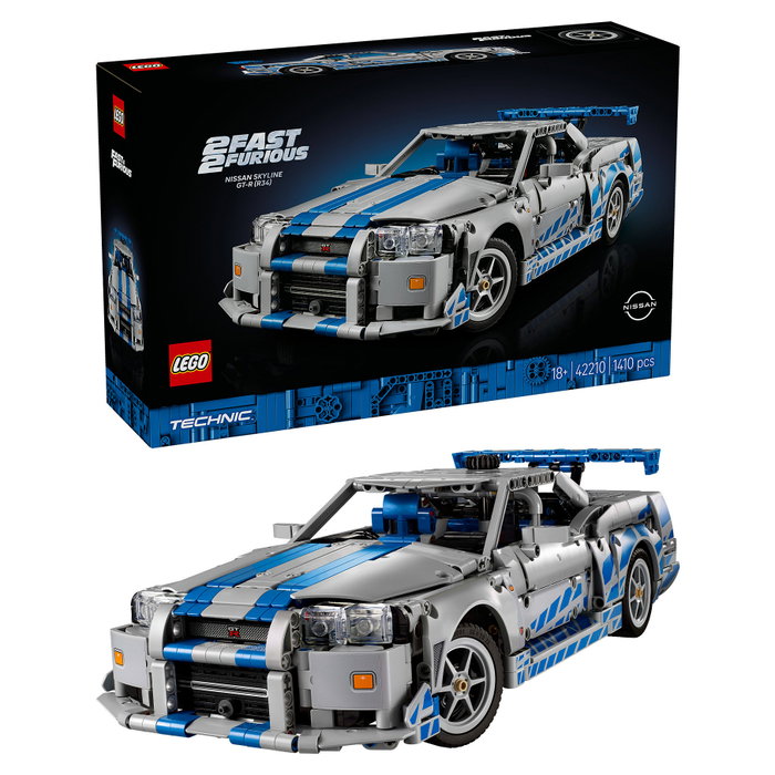 LEGO Technic 42210 Nissan Skyline GT-R (R34) 2 Fast 2 Furious Car LEGO Technic 42210 Nissan Skyline GT-R (R34) 2 Fast 2 Furious Car