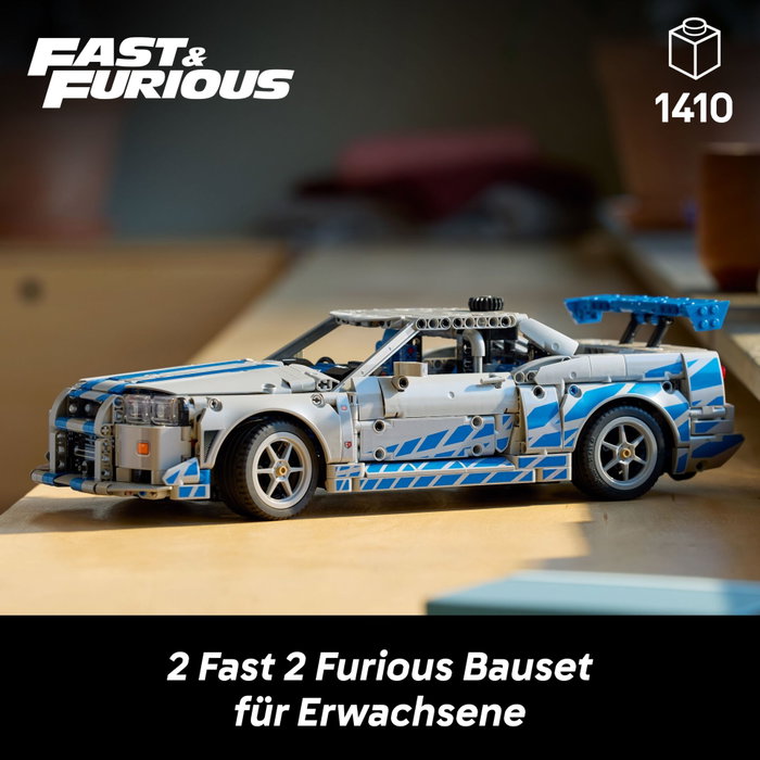 LEGO Technic 42210 Nissan Skyline GT-R (R34) 2 Fast 2 Furious Car LEGO Technic 42210 Nissan Skyline GT-R (R34) 2 Fast 2 Furious Car