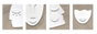 DKD Home Decor Cuadro Beige Blanco Estilo Escandi Lienzo Yeso Cara Abstracto 3 x 50 x 40 cm (4 Unidades)