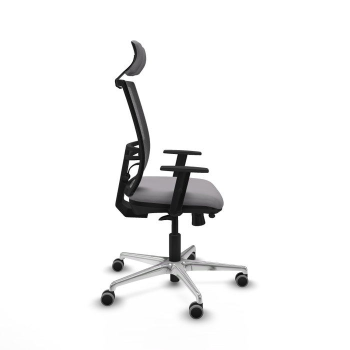 PIQUERAS Y CRESPO Silla de oficina Yunquera con mecanismo Sincro/Traslack, Gris y Negro PIQUERAS Y CRESPO Silla de oficina Yunquera con mecanismo Sincro/Traslack, Gris y Negro