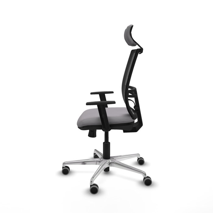 PIQUERAS Y CRESPO Silla de oficina Yunquera con mecanismo Sincro/Traslack, Gris y Negro PIQUERAS Y CRESPO Silla de oficina Yunquera con mecanismo Sincro/Traslack, Gris y Negro