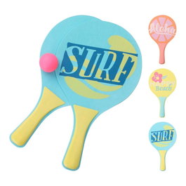 Palas de playa con pelota, modelos variados