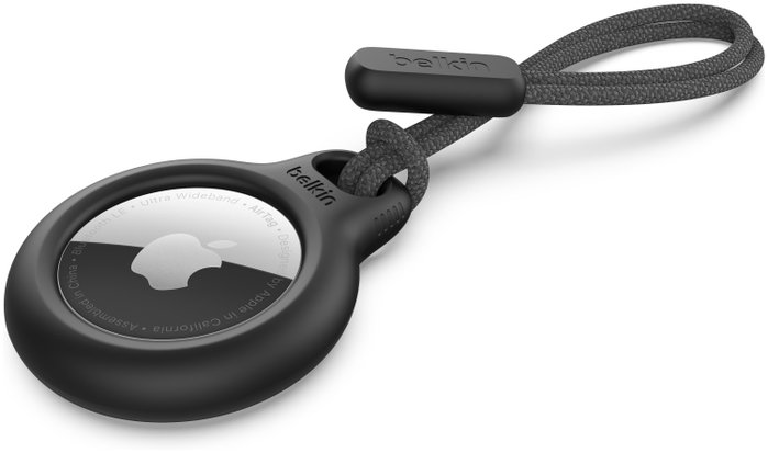 Belkin Llavero para Apple AirTag Negro con Correa