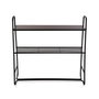 Versa Mesa de entrada Vilius con estante, madera MDF y metal, 23.5x80 cm