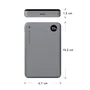 Batería Externa Power Bank 10000 mAh, Cargador Inalámbrico 15W con Pantalla, Gris, 3 Puertos (USB-C/Magnético), CP10SLBL7178