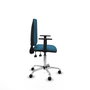 PIQUERAS Y CRESPO Silla de oficina Aýna Verde petróleo con Base cromada