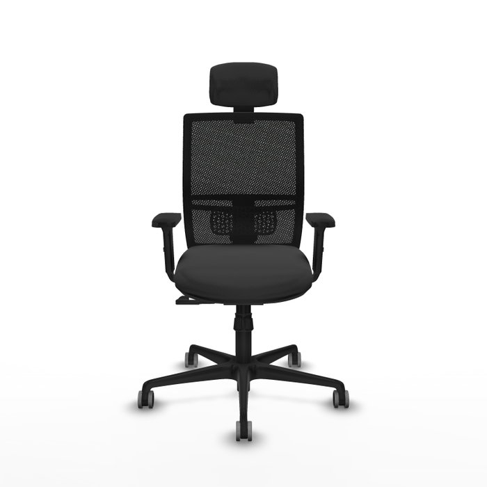 PIQUERAS Y CRESPO Silla de oficina Yunquera con mecanismo Sincro, Gris oscuro y Negro PIQUERAS Y CRESPO Silla de oficina Yunquera con mecanismo Sincro, Gris oscuro y Negro