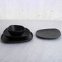 Bidasoa Bol Irregular Porcelana Fosil Negro 14x13,9x6,8 cm