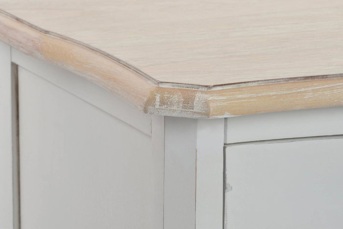 DKD Home Decor Cómoda de Madera Versalles3 Blanco Natural
