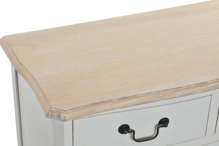 DKD Home Decor Cómoda de Madera Versalles3 Blanco Natural