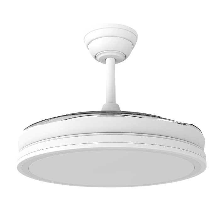 GreenIce Martina Ventilador de Techo DC Blanco con Luz LED 48W
