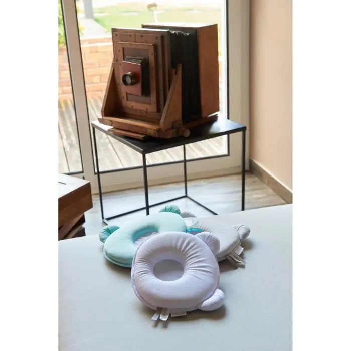 Candide P'tit Panda Cojín para la Cabeza del Bebé, Gris Oscuro, Nacimiento hasta 6 Meses, Espuma Viscoelástica, Individual