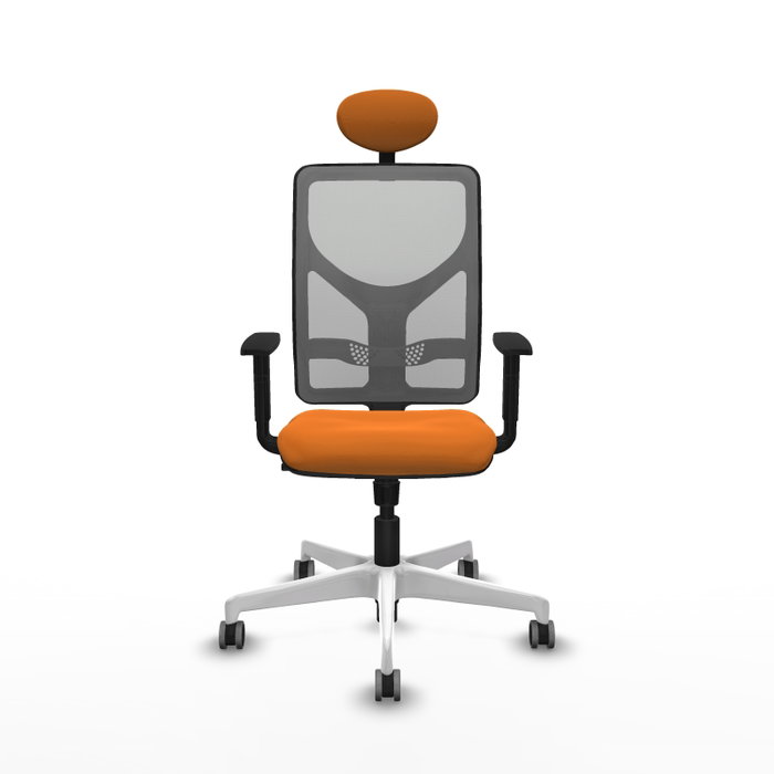 PIQUERAS Y CRESPO Silla de oficina Motilla con mecanismo Sincro, Naranja y Gris PIQUERAS Y CRESPO Silla de oficina Motilla con mecanismo Sincro, Naranja y Gris