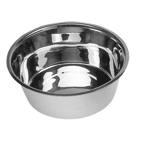 Nayeco Comedero para Perro de Acero Inoxidable, 0.35 Litros, Resistentes y Fácil de Limpiar, 14 cm de Diámetro para Agua o Comida