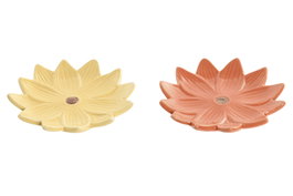 DKD Home Decor Bandeja Vaciabolsillos de Cerámica Surtido de 2 Unidades
