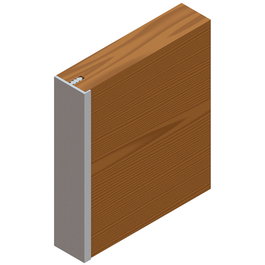 HERRAJES ALK Perfil Aluminio Hanoi Para Cantos 3,20M Plata Mate Para Embutir Barras