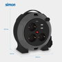 Simon Enrollacables Extensible con 3 Tomas Schuko y 2 USB-A, 5 m