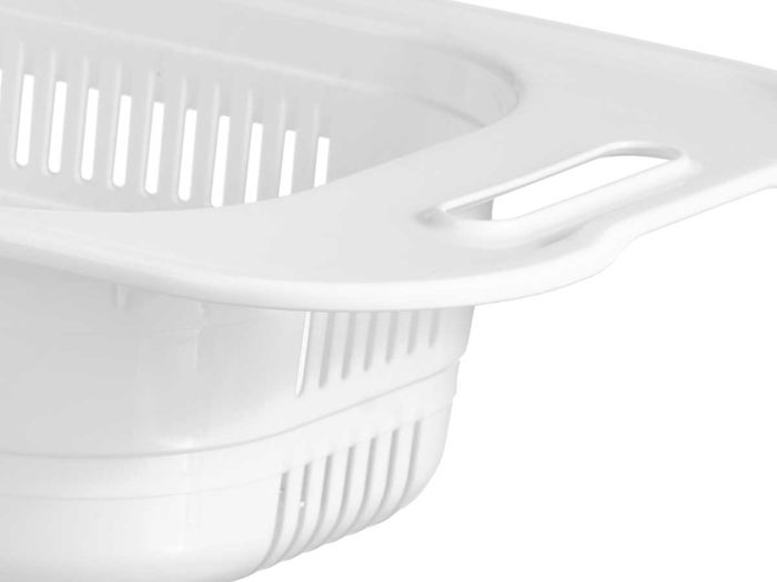 Kinvara Escurridor Fregadero Blanco 47 cm (Ancho) x 22 cm (Largo) x 9.5 cm (Alto) de Plástico (Set de 24)