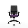PIQUERAS Y CRESPO Silla de oficina Horna Morado y Negro