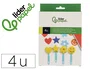 Liderpapel Set de 4 Esponjas para Manualidades con Espátula y Formas Variadas - Goma Eva para Pintar