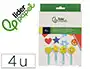 Liderpapel Set de 4 Esponjas para Manualidades con Espátula y Formas Variadas - Goma Eva para Pintar