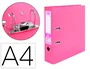 Liderpapel Archivador de Palanca A4 Rosa 75 mm