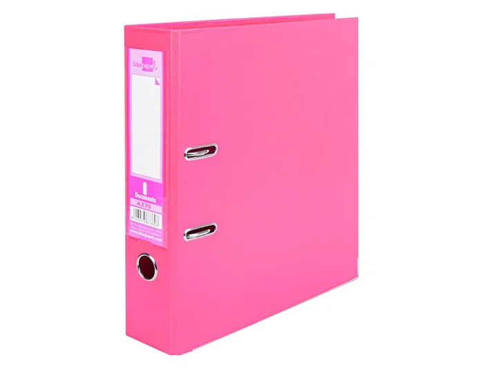 Liderpapel Archivador de Palanca A4 Rosa 75 mm