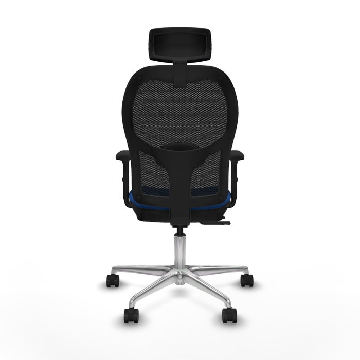 PIQUERAS Y CRESPO Silla de oficina Jorquera con mecanismo Sincro/Traslack Azul y Negro