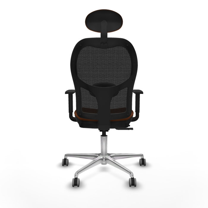 PIQUERAS Y CRESPO Silla de oficina Jorquera con mecanismo Sincro/Traslack, Marrón y Negro