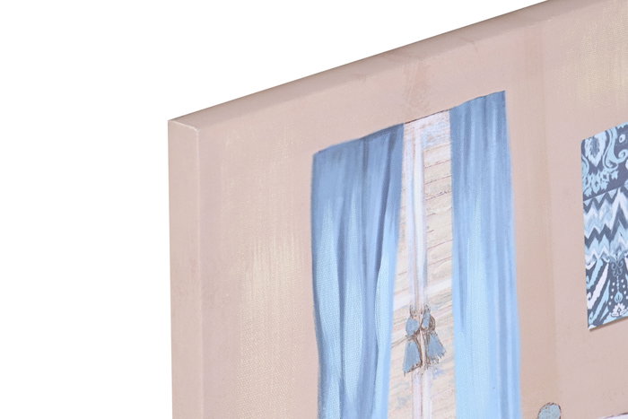 DKD Home Decor Cuadro Lienzo Abeto 40x40x2 Surtido de 2 Colores (Pack de 6)