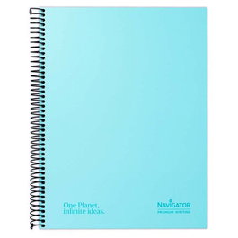 Bloc Navigator Micro.Tapa Extra A4+ 80H Horizontal 80G Pastel Azul (Set de 5)