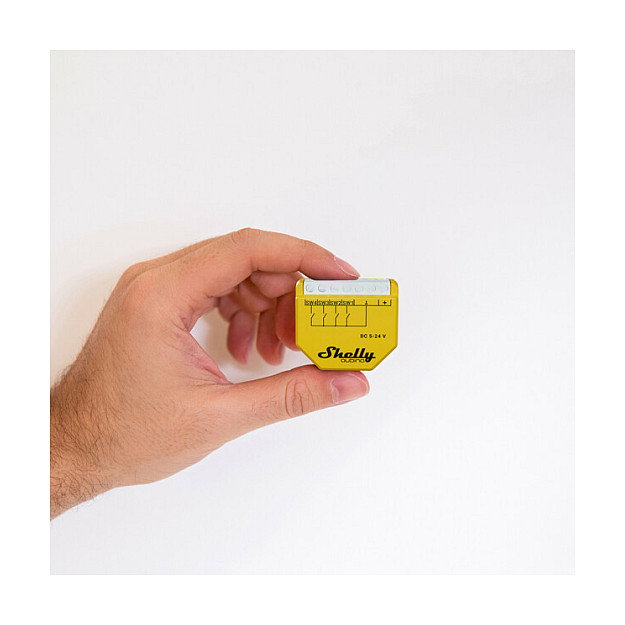 Shelly Qubino Wave i4 DC Interruptor Inteligente Amarillo