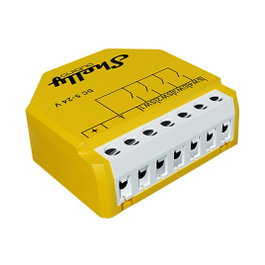 Shelly Qubino Wave i4 DC Interruptor Inteligente Amarillo