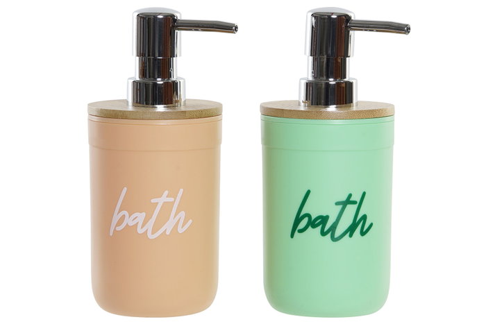 DKD Home Decor Vaso PP Bambú Bath rosa verde Surtido DKD Home Decor Vaso PP Bambú Bath rosa verde Surtido