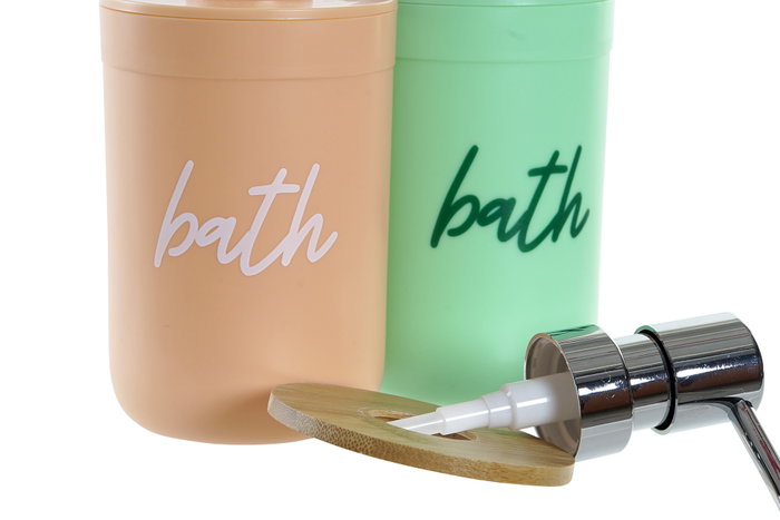 DKD Home Decor Vaso PP Bambú Bath rosa verde Surtido DKD Home Decor Vaso PP Bambú Bath rosa verde Surtido