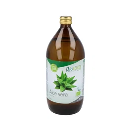 BIOTONA Aloe Vera Jugo 100% puro, 1 Litro, Ecológico (Bio), para apoyo digestivo