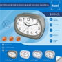 SAMI Despertador Sami Mediano Oval LED Silencioso con Campana Azul