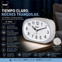SAMI Despertador Sami Mediano Oval LED Silencioso con Campana Azul