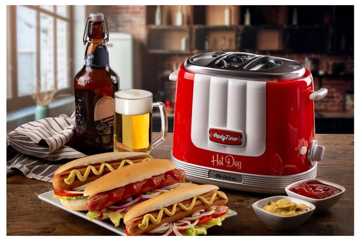 Ariete Máquina de Hot Dog Party Time Roja