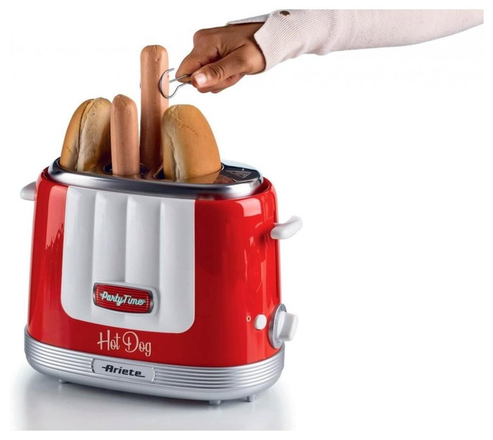 Ariete Máquina de Hot Dog Party Time Roja