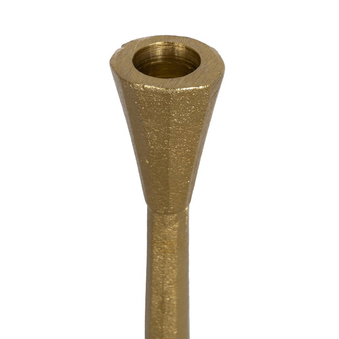 Portavelas Dorado Aluminio Decoración 10 X 10 X 31 cm (Set de 2) Portavelas Dorado Aluminio Decoración 10 X 10 X 31 cm (Set de 2)