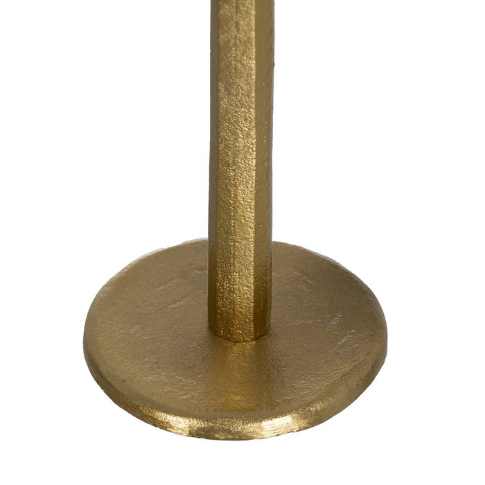Portavelas Dorado Aluminio Decoración 10 X 10 X 31 cm (Set de 2) Portavelas Dorado Aluminio Decoración 10 X 10 X 31 cm (Set de 2)