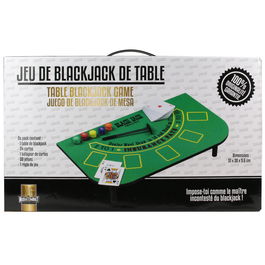 Mister Gadget Juego De Mesa Blackjack Con Mesa, Cartas, Fichas y Palo Barredor