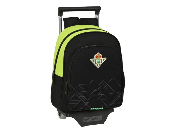 Safta Mochila con Carro Real Betis Balompié en Negra y Verde Lima Safta Mochila con Carro Real Betis Balompié en Negra y Verde Lima