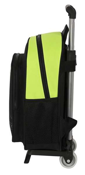 Safta Mochila 006+Carro 705 Real Betis Balompié Negra y Verde Lima 28x34x10cm