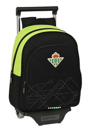 Safta Mochila 006+Carro 705 Real Betis Balompié Negra y Verde Lima 28x34x10cm